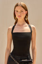 CULT GAIA CRAWFORD KNIT TOP IN BLACK