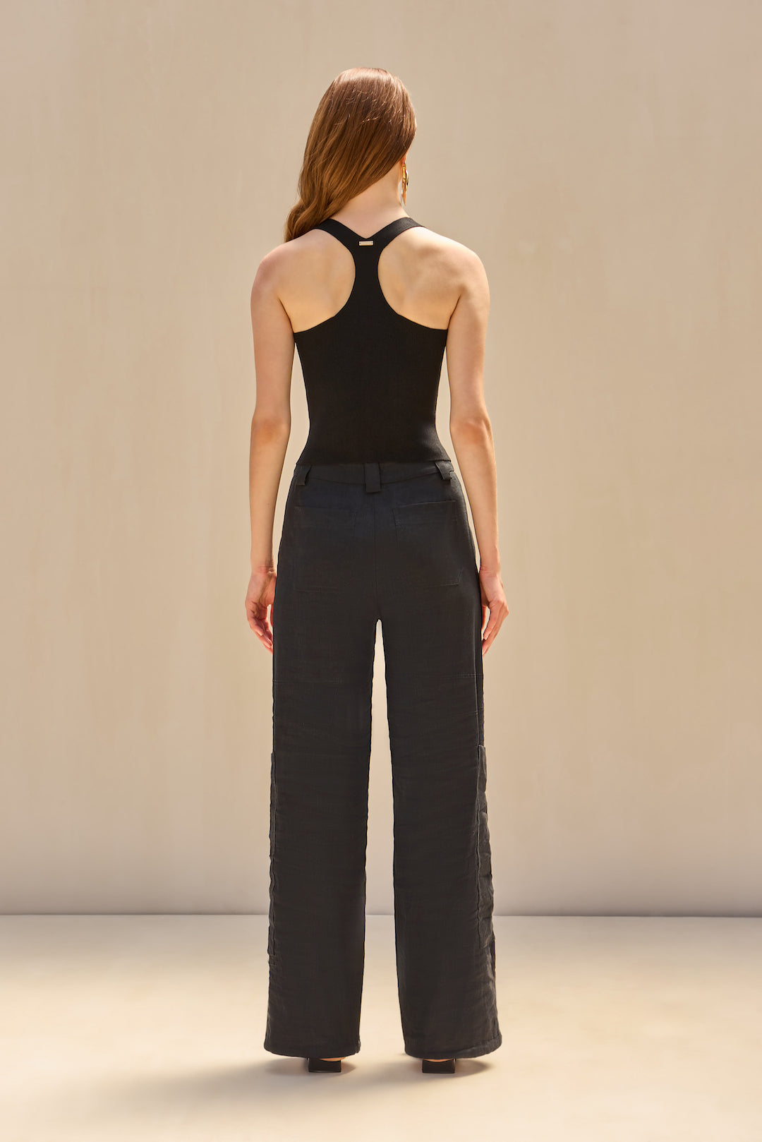 CULT GAIA CRAWFORD KNIT TOP IN BLACK