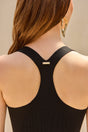 CULT GAIA CRAWFORD KNIT TOP IN BLACK