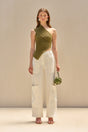 CULT GAIA DEL KNIT TOP IN SERPENT
