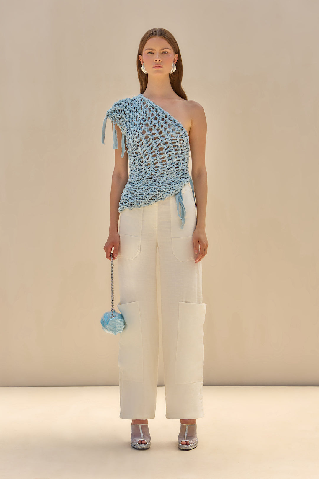 CULT GAIA OWEN KNIT TOP IN HYDRANGEA MULTI