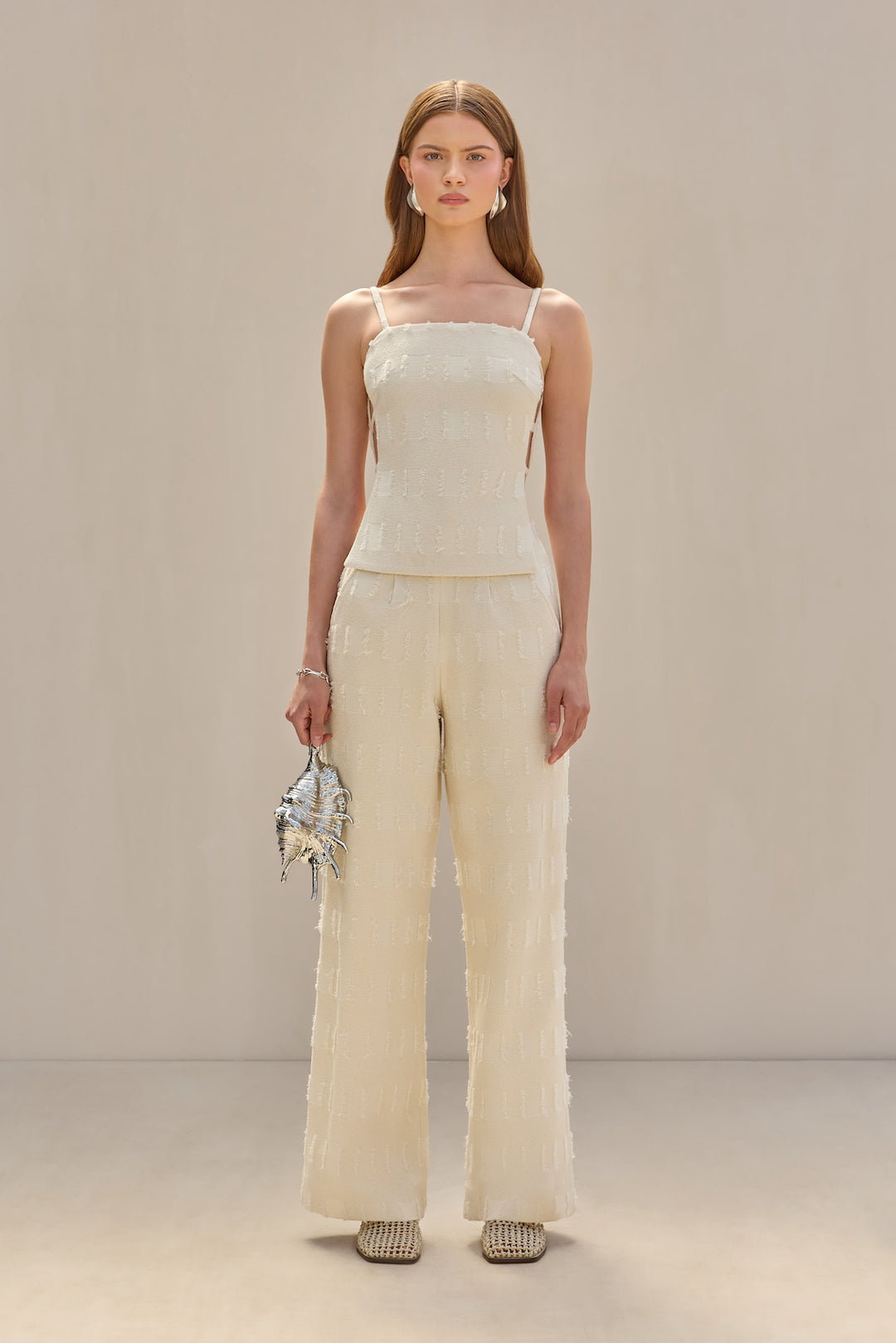 CULT GAIA KAI PANT IN OFF WHITE MULTI