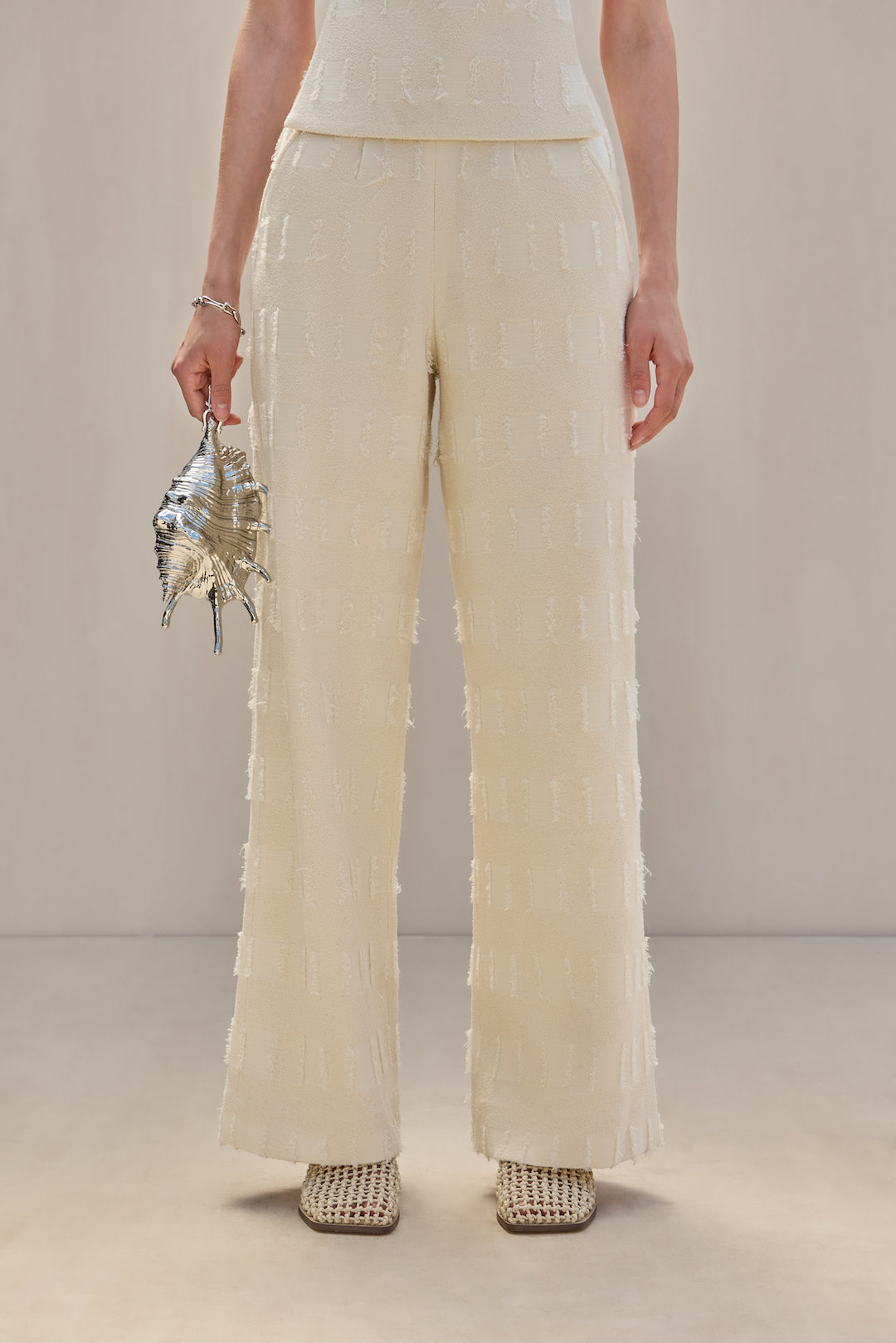 CULT GAIA KAI PANT IN OFF WHITE MULTI