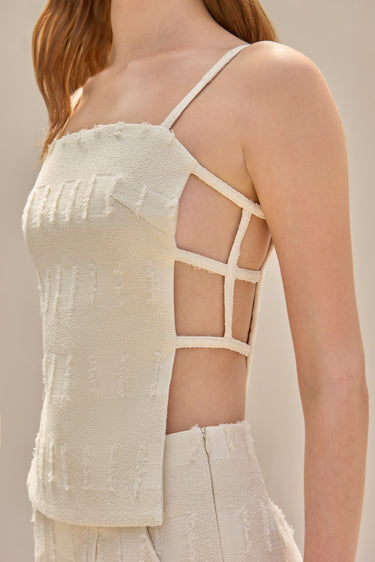 CULT GAIA SIMONE TOP IN OFF WHITE MULTI | SIMONE TOP - OFF WHITE MULTI