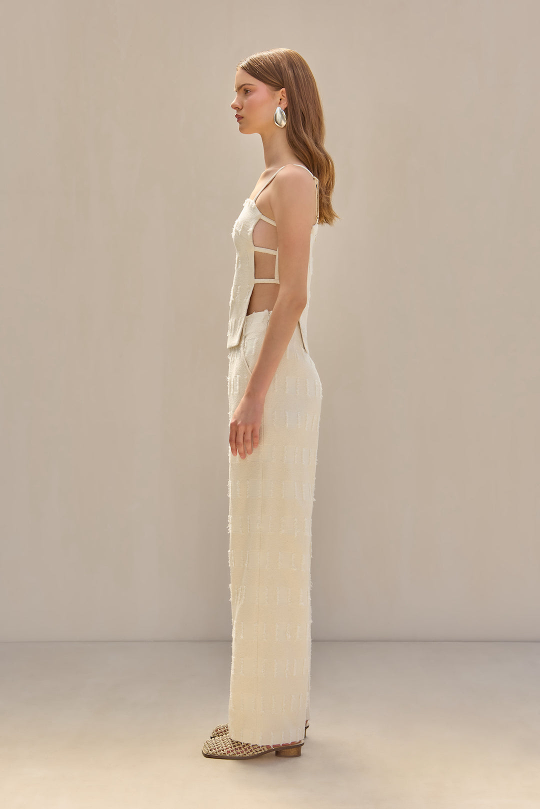 CULT GAIA KAI PANT IN OFF WHITE MULTI