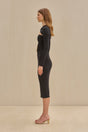 CULT GAIA RUKSHA KNIT DRESS IN BLACK