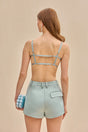 CULT GAIA THORA SHORT IN HYDRANGEA