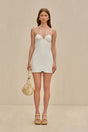 CULT GAIA TIA DRESS IN OFF WHITE