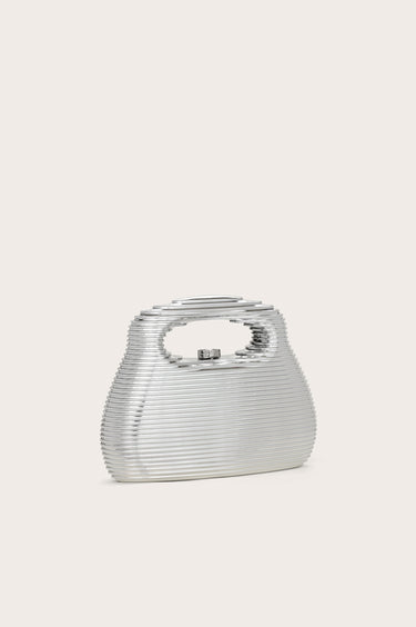 CULT GAIA MIMI TOP HANDLE IN SHINY SILVER | MIMI BAG - SHINY SILVER | Secondary image