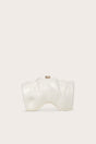 CULT GAIA SCRUNCH CLUTCH IN WHITE