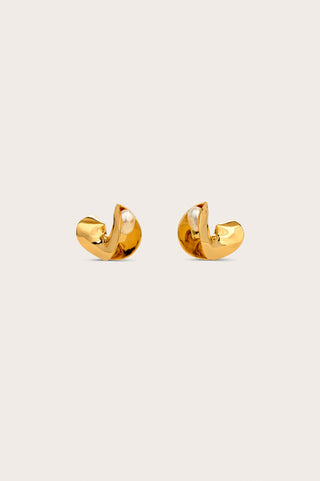 SHIRA EARRING - SHINY BRASS