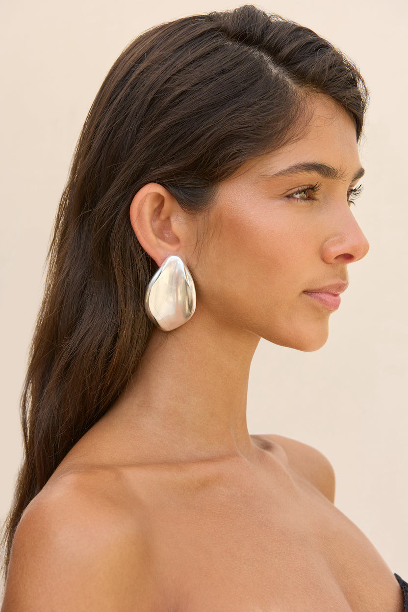 Erin earrings grande silver