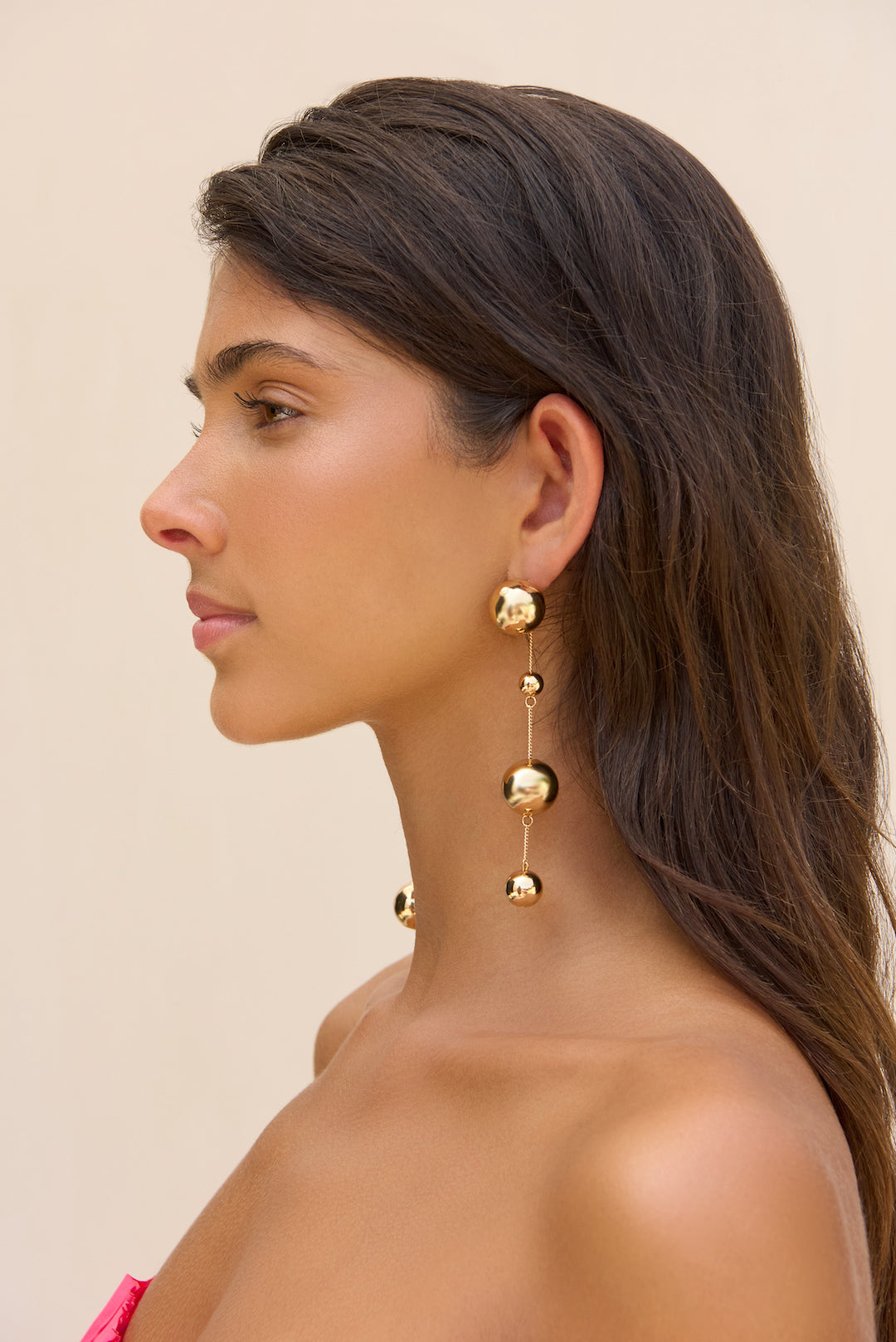 CULT GAIA ADRIENNE EARRING IN SHINY BRASS