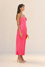 CULT GAIA ASHIKA GOWN IN SANGRIA