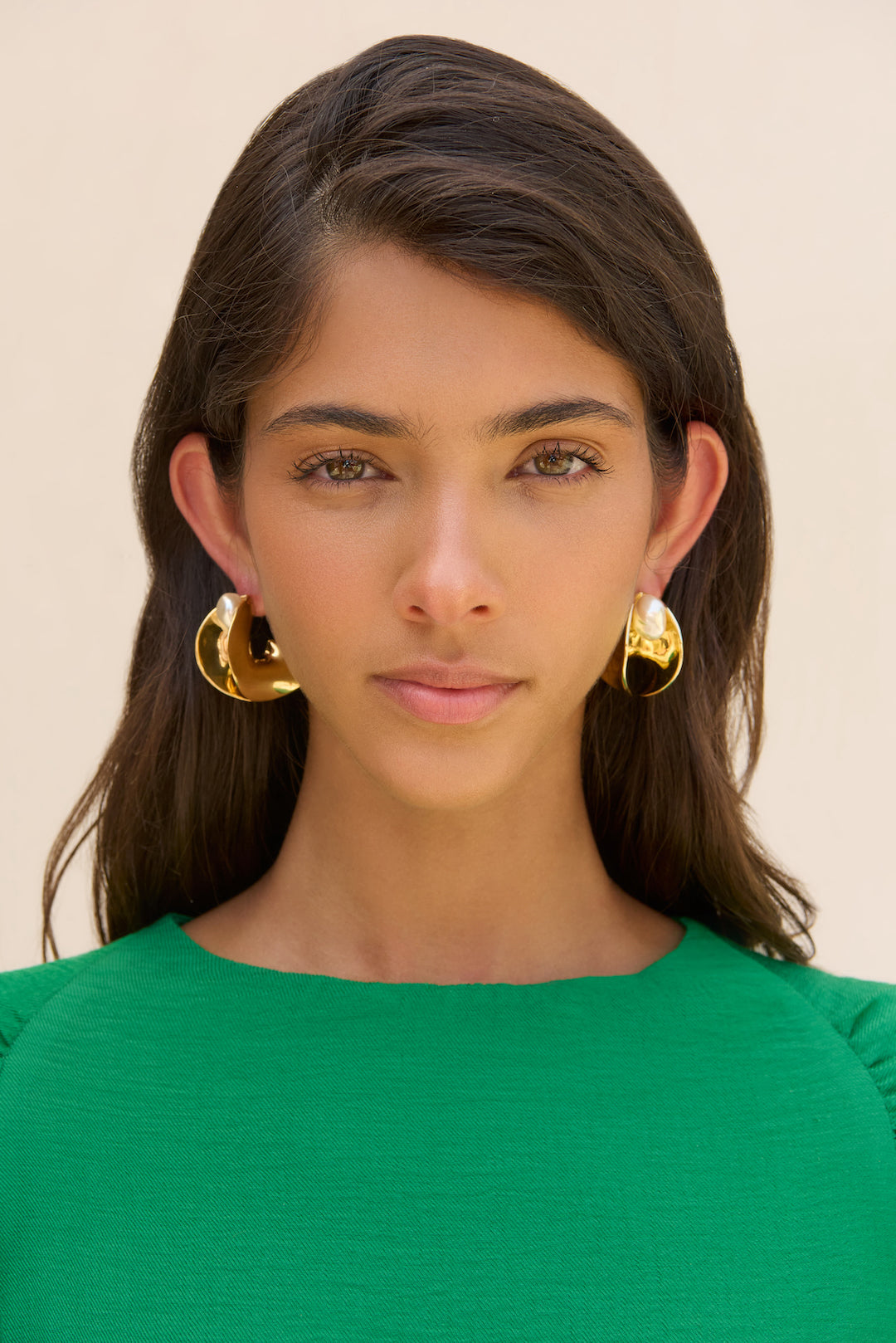 CULT GAIA SHIRA EARRING IN SHINY BRASS