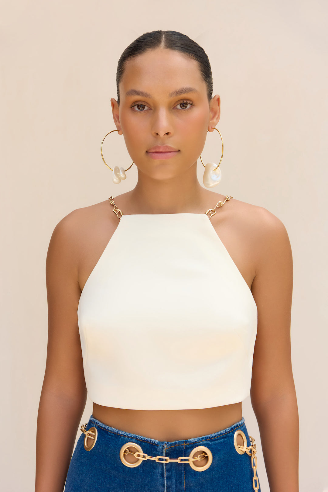 CULT GAIA HAILEY TOP IN OFF WHITE