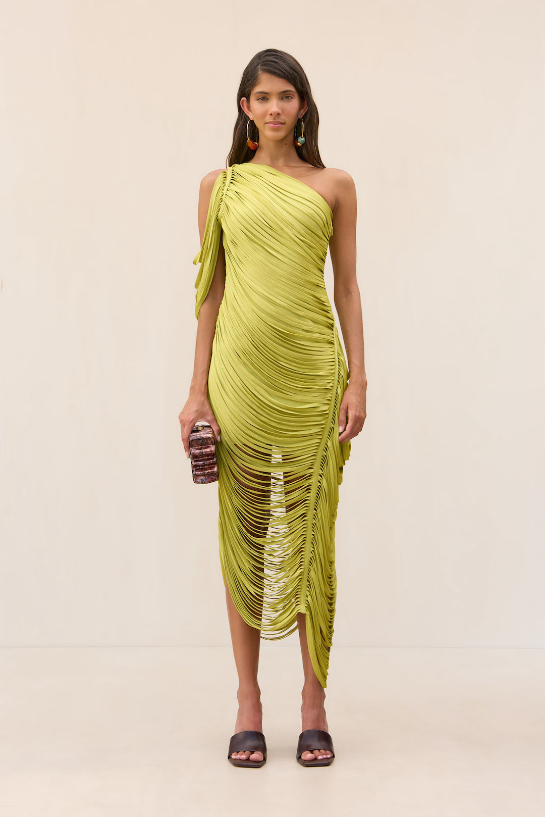 SONA KNIT DRESS - ALGAE