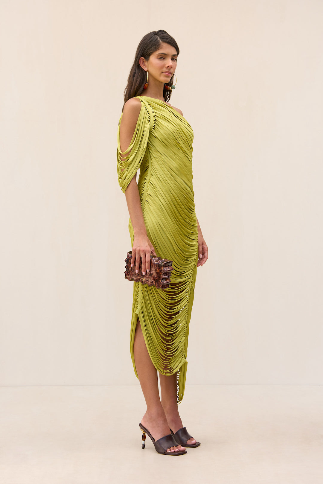 SONA KNIT DRESS - ALGAE