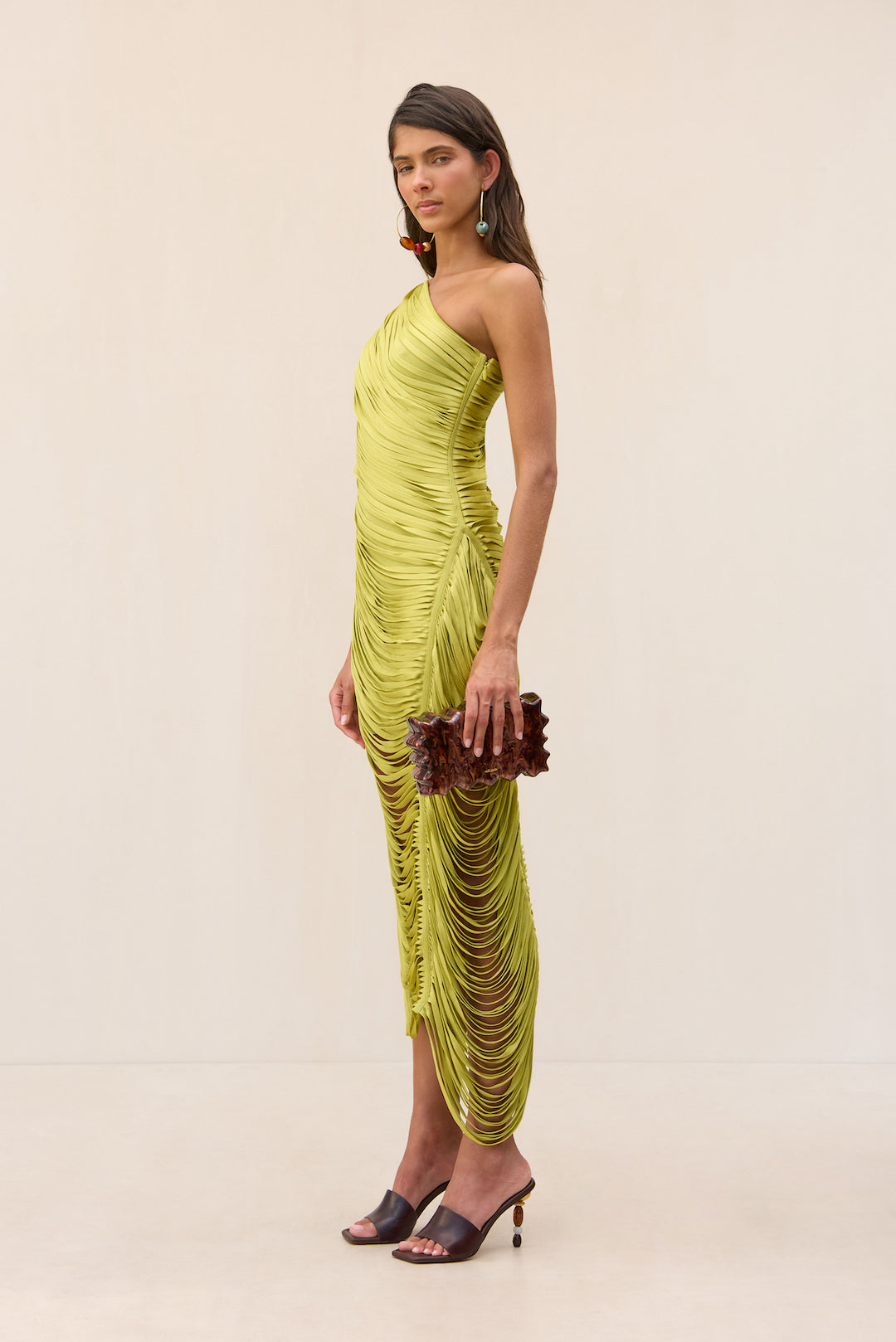 SONA KNIT DRESS - ALGAE