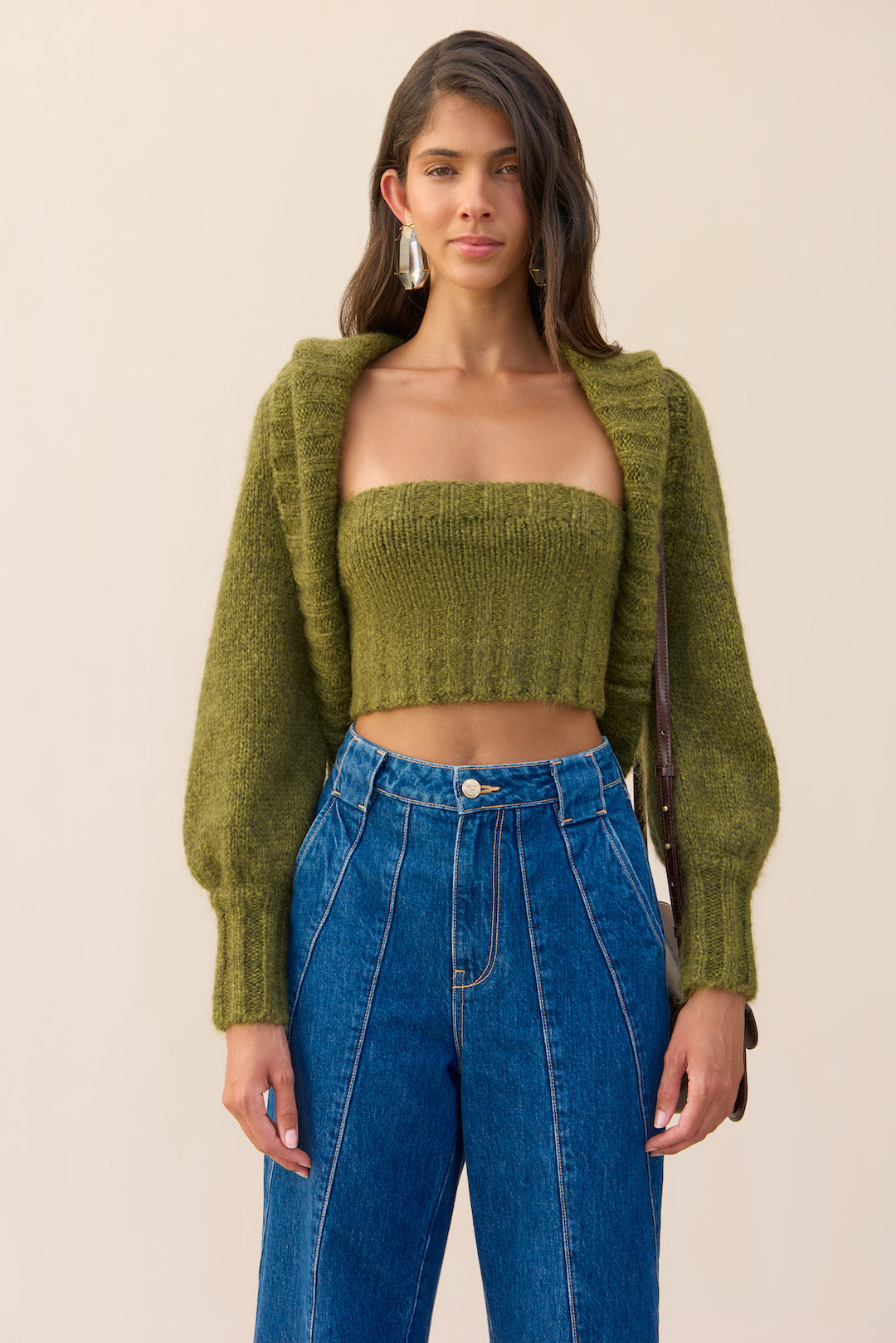 VIRGINIE CARDIGAN SET - ALGAE MELANGE