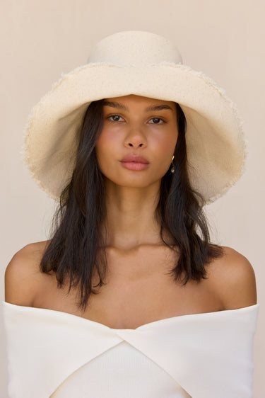 JULIANA HAT - BLEACHED NATURAL | JULIANA HAT - BLEACHED NATURAL | Secondary image