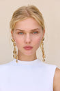 SLOANE EARRING - GOLD FOILED WOOD