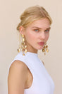 SLOANE EARRING - GOLD FOILED WOOD