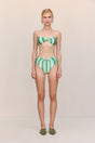 OSWIN BIKINI BOTTOM - CALLA LILY PAINTED STRIPE