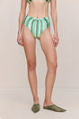 OSWIN BIKINI BOTTOM - CALLA LILY PAINTED STRIPE
