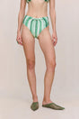 OSWIN BIKINI BOTTOM - CALLA LILY PAINTED STRIPE