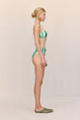 OSWIN BIKINI BOTTOM - CALLA LILY PAINTED STRIPE