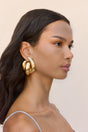 AUDRINA EARRING - BRUSHED BRASS
