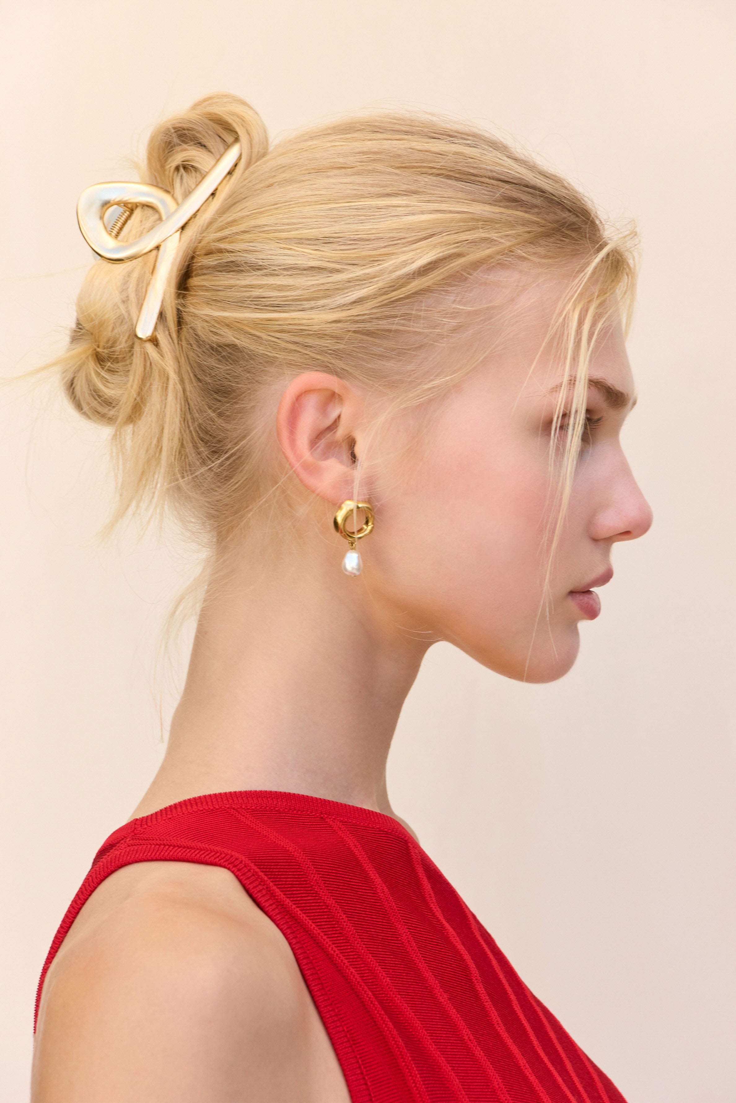 AZARIAH HAIR CLIP - BRUSHED BRASS