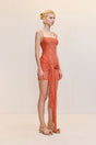 ETHAN KNIT DRESS - PERSIMMON