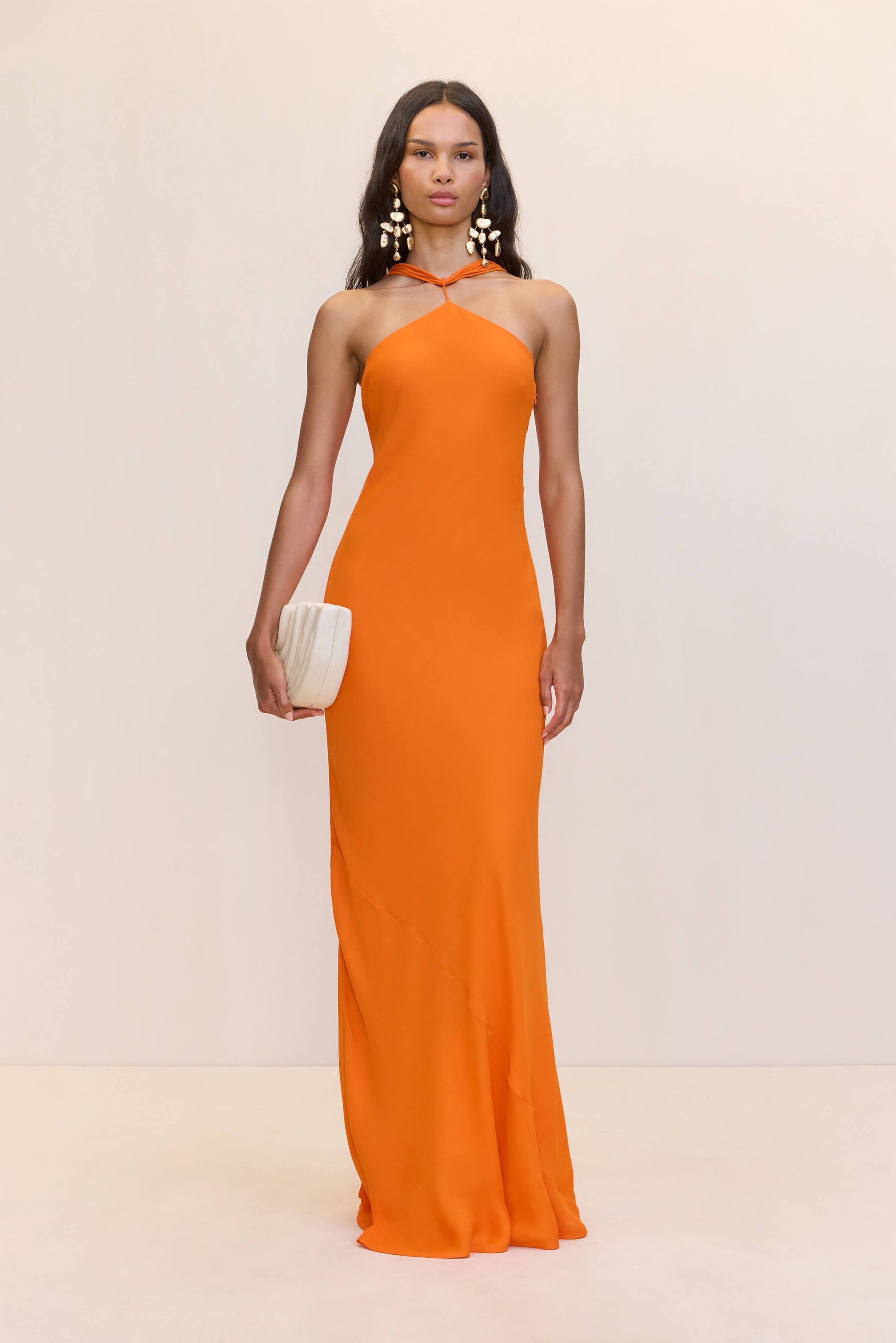PHEOBE GOWN - PERSIMMON