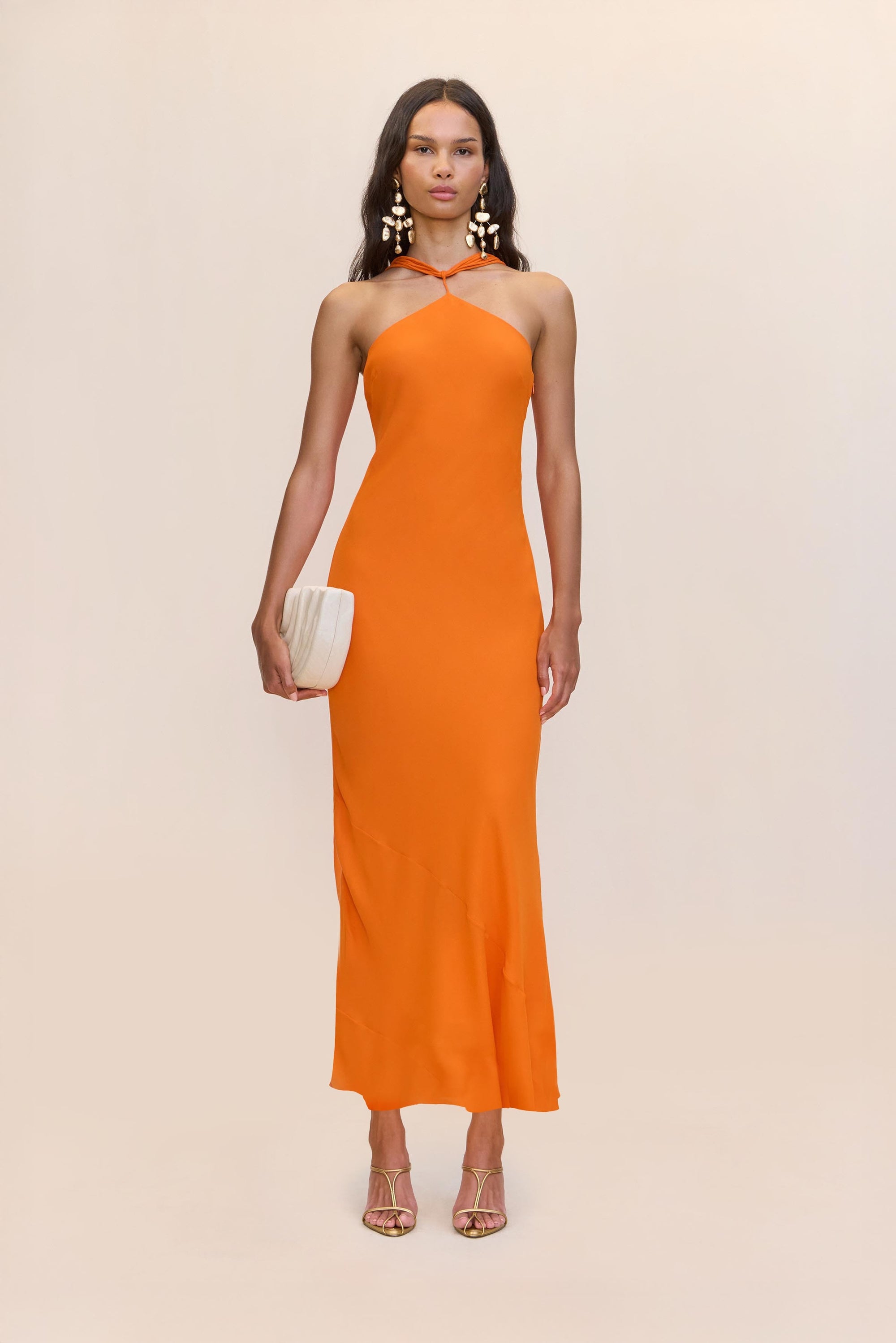 PHEOBE GOWN - PERSIMMON