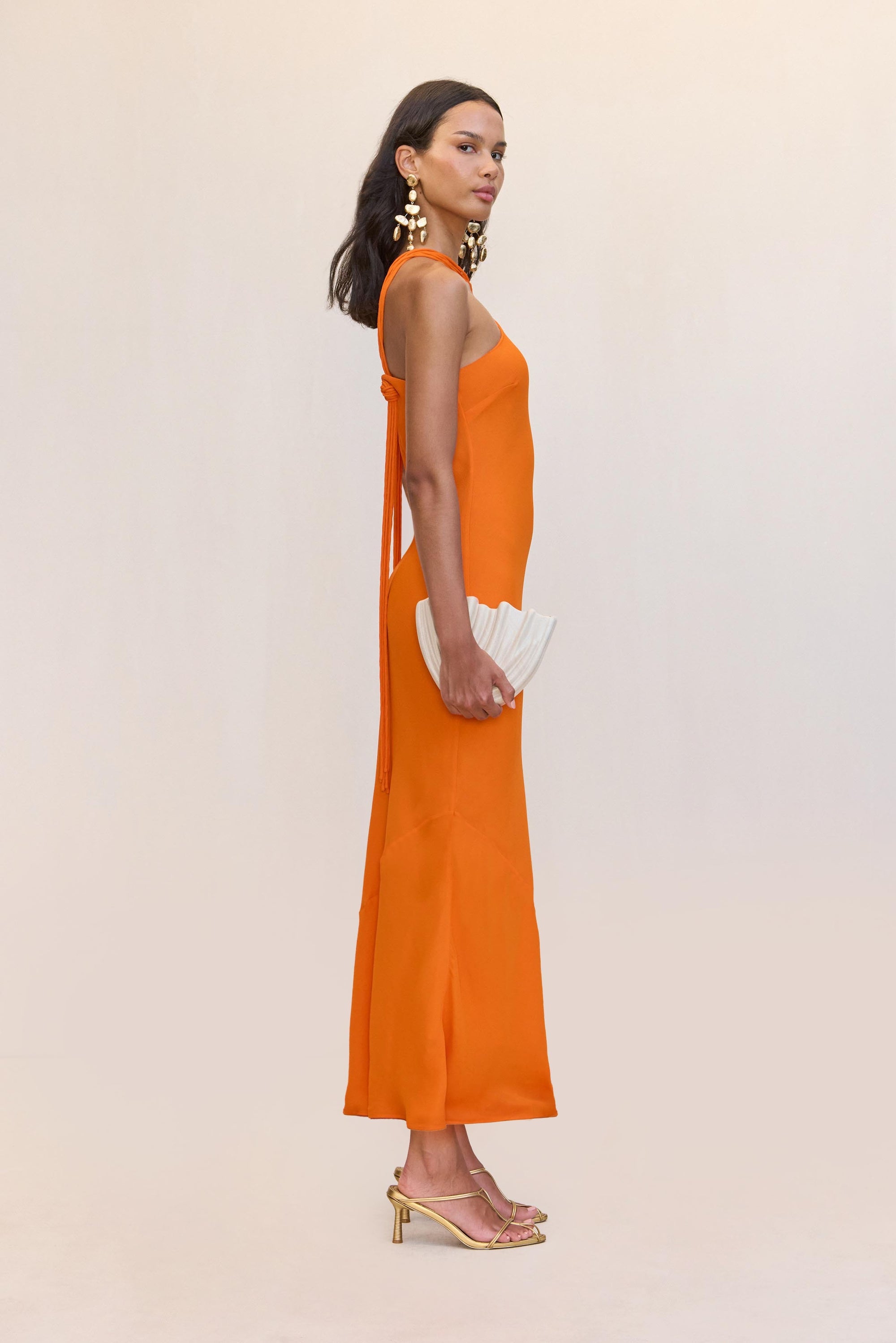 PHEOBE GOWN - PERSIMMON