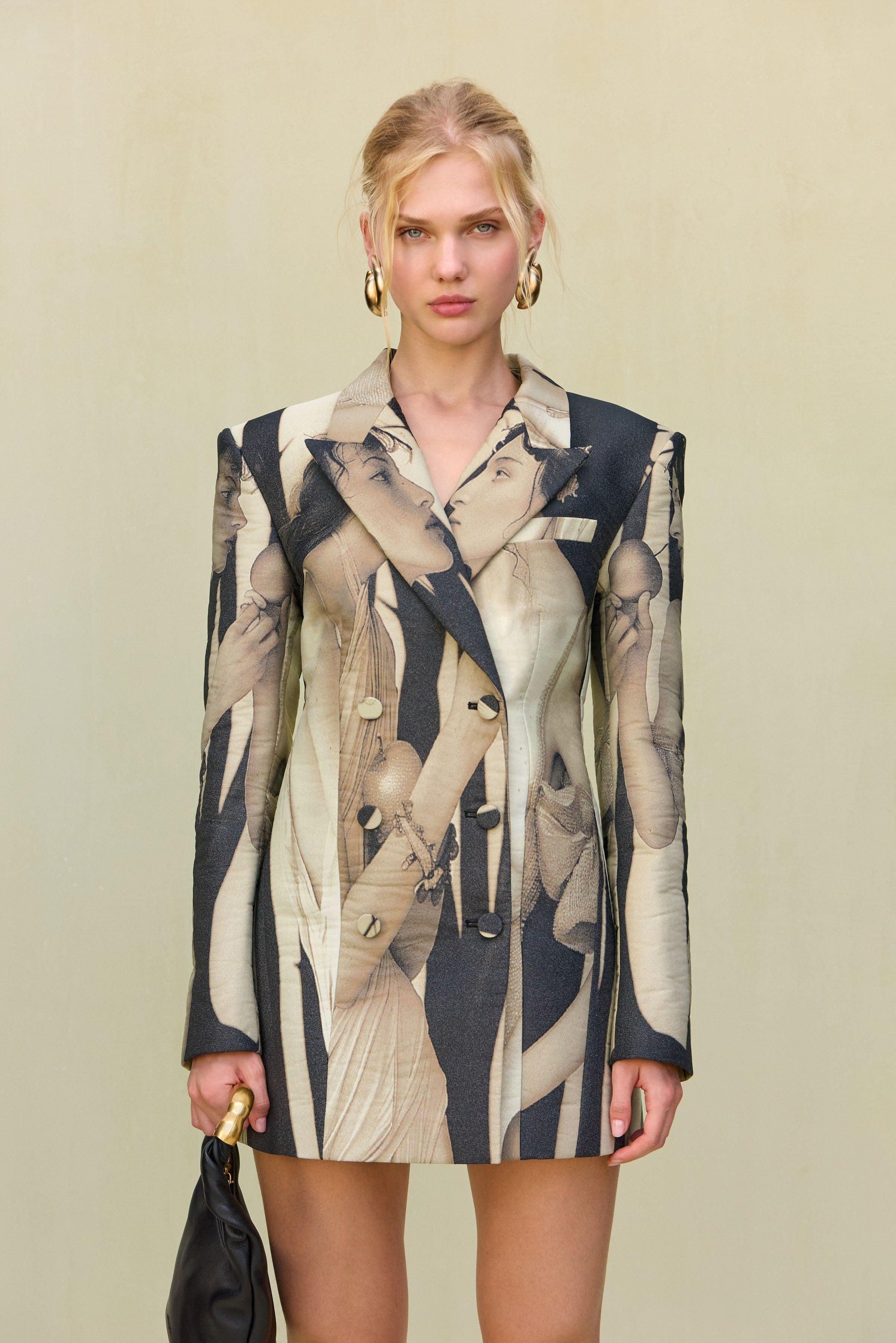 DANIELLA BLAZER DRESS - PORTRAIT MULTI