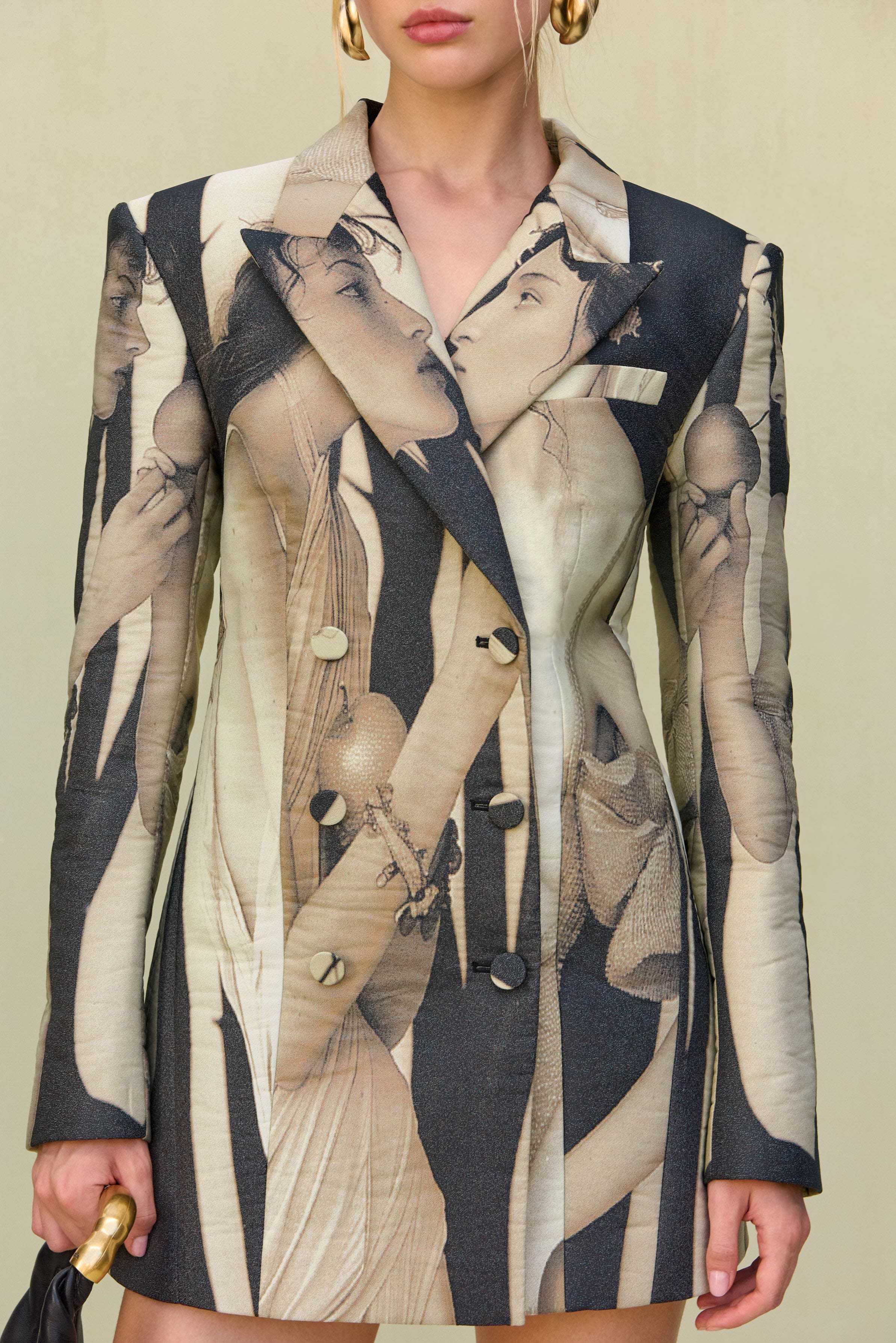 DANIELLA BLAZER DRESS - PORTRAIT MULTI