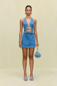 ANICE DRESS - STONE WASH
