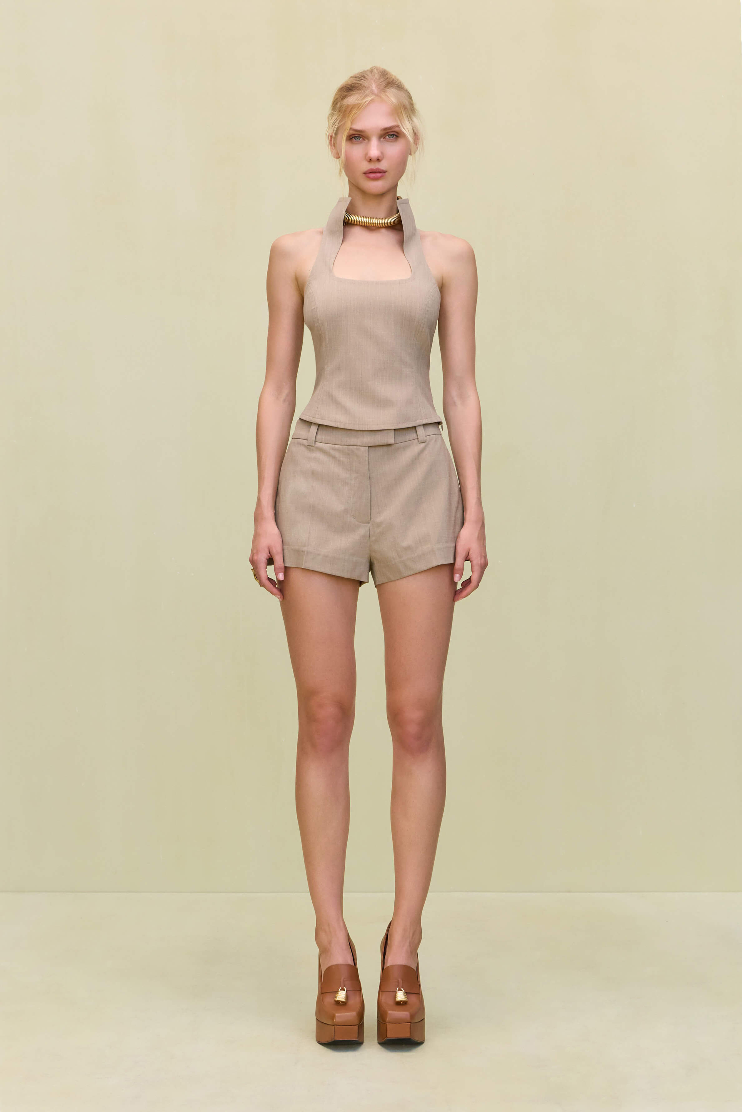 DULCIE TOP - BEIGE