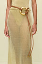 ANURA KNIT SKIRT - GOLD