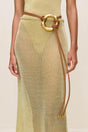 ANURA KNIT SKIRT - GOLD