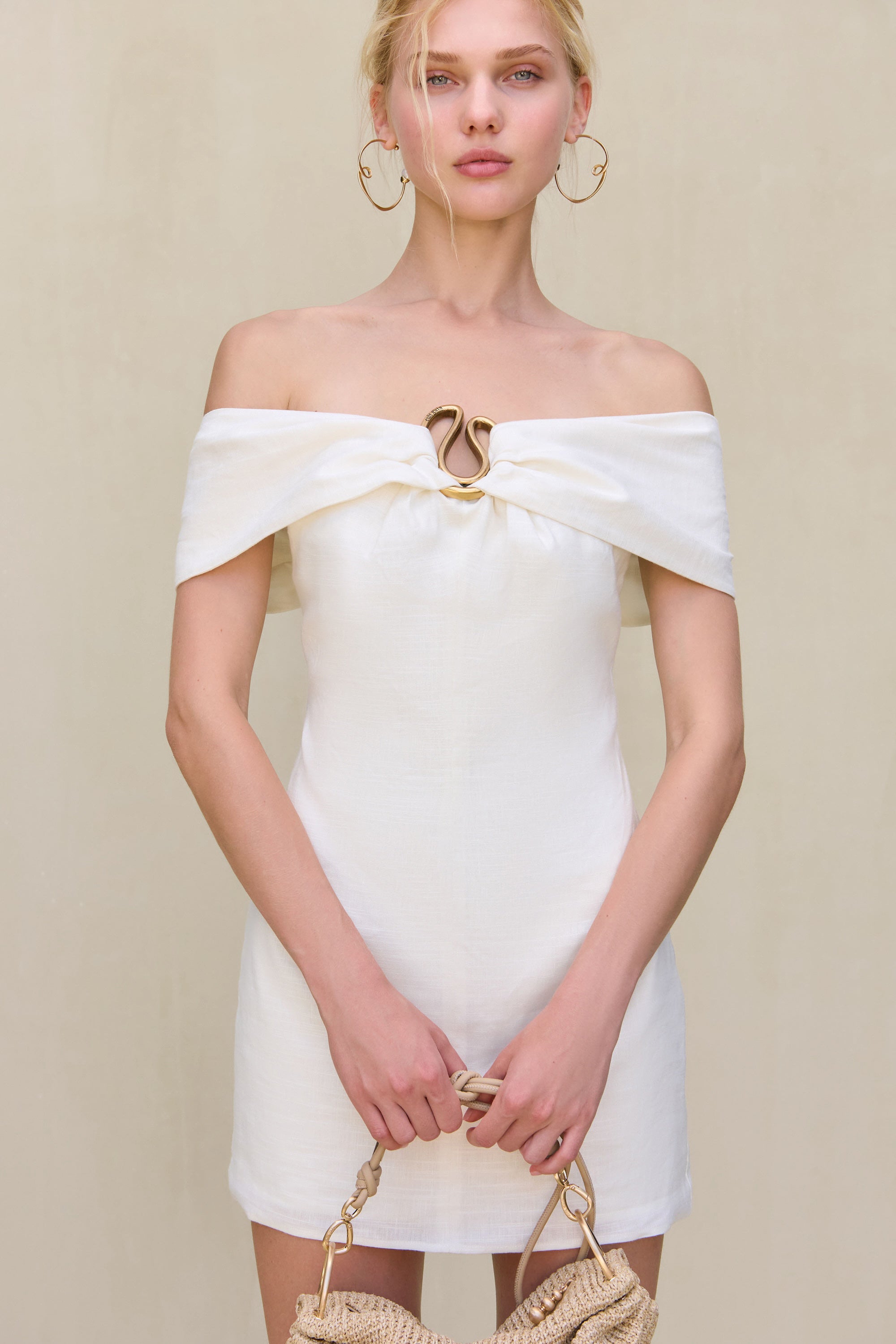 SAWYER DRESS - OFF WHITE CULT GAIA SAWYER DRESS - OFF WHITE CULT GAIA