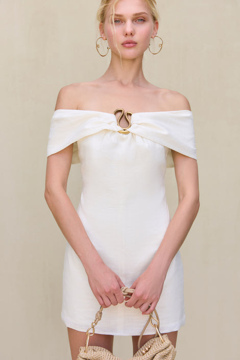 RENA EARRING - BRUSHED BRASS