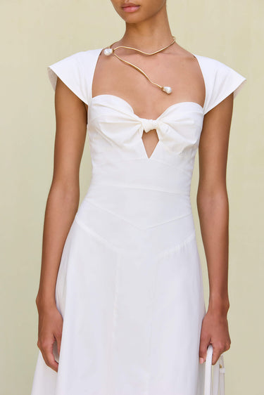 MAGNOLIA DRESS - OPTIC WHITE | MAGNOLIA DRESS - OPTIC WHITE | Secondary image