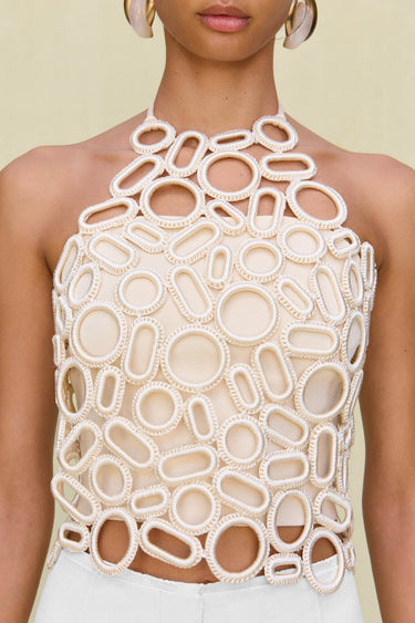 AMIR KNIT TOP - OFF WHITE | AMIR KNIT TOP - OFF WHITE