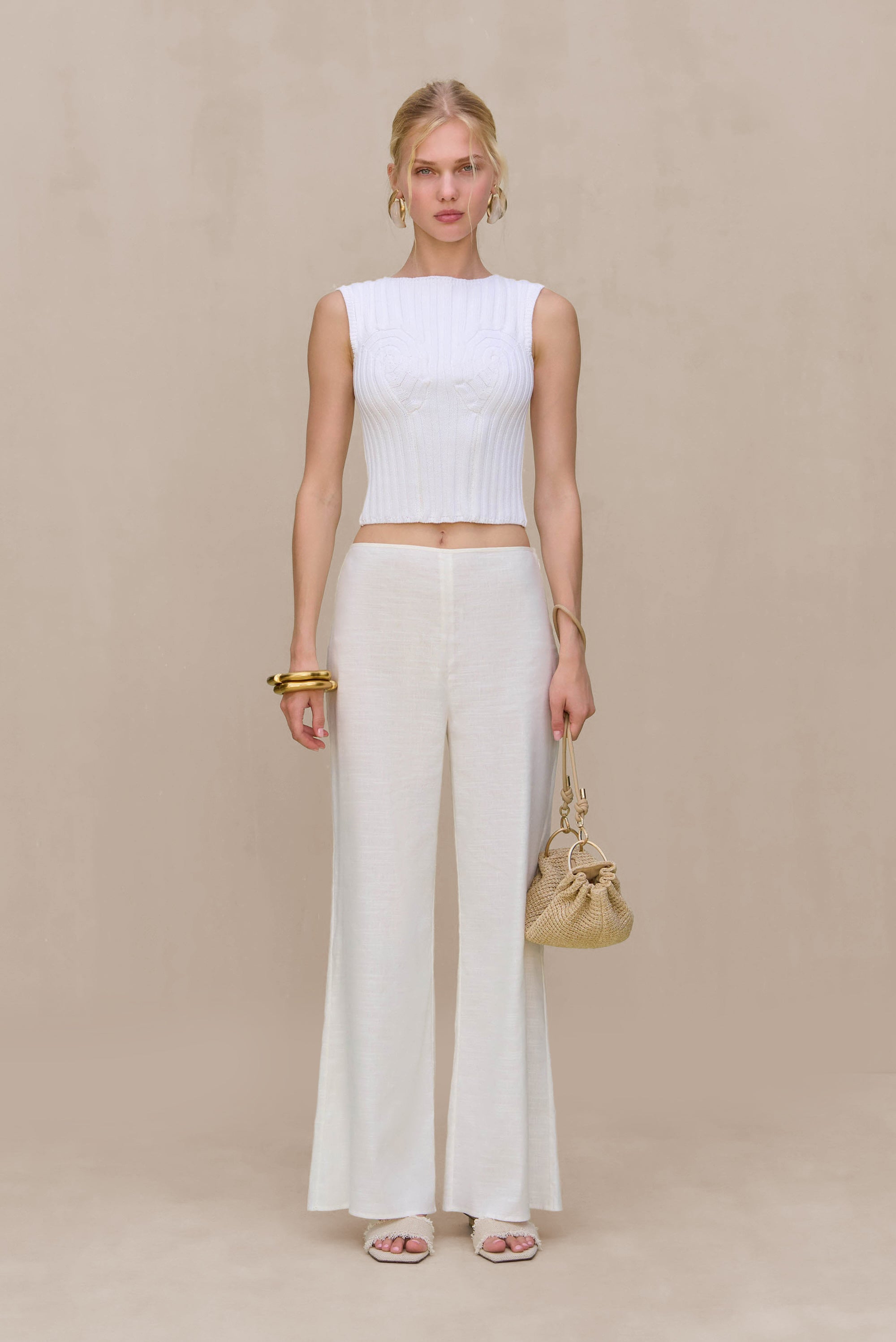 ANZU KNIT TOP - OFF WHITE – CULT GAIA