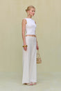 KORA PANT - OFF WHITE LINEN
