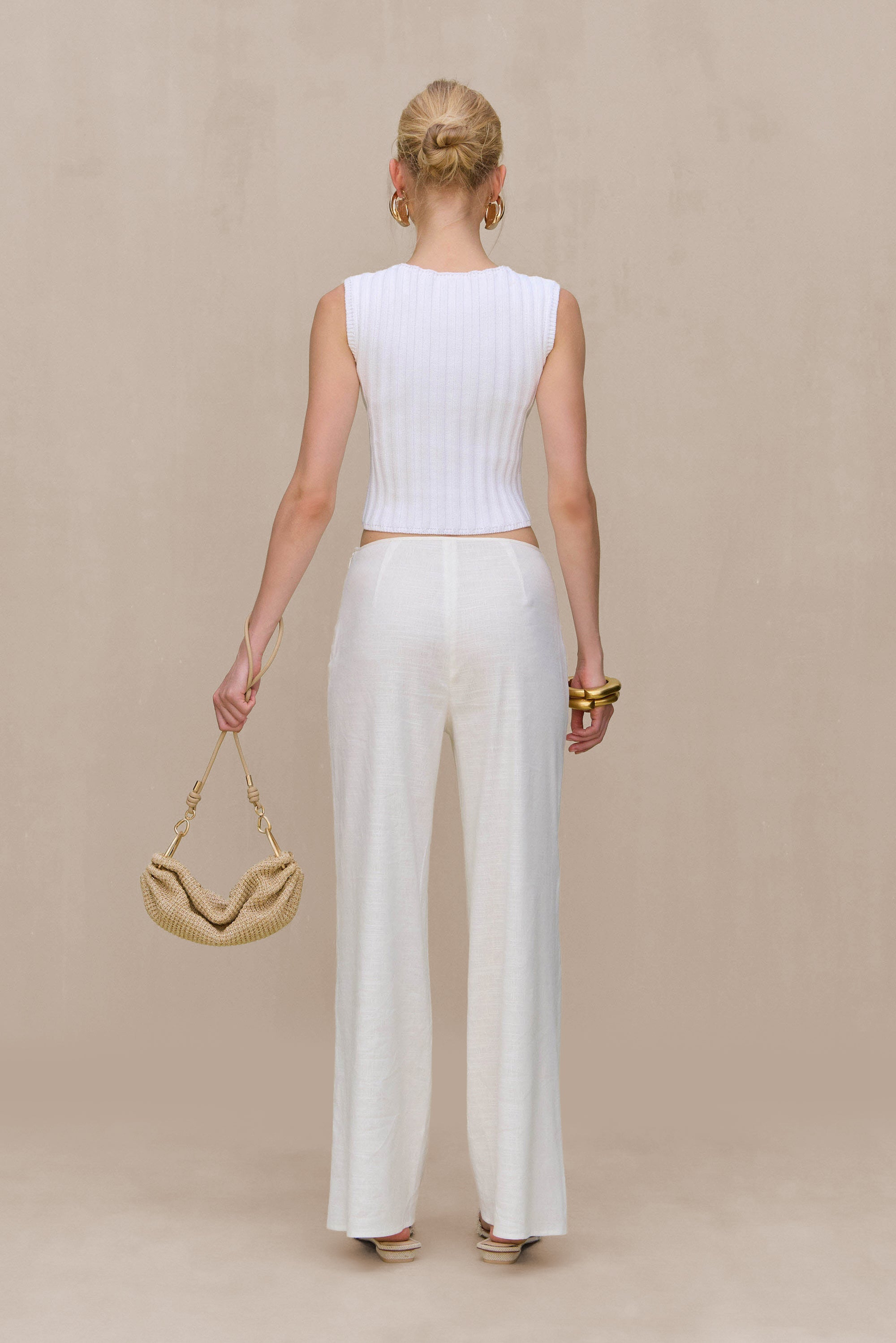 ANZU KNIT TOP - OFF WHITE